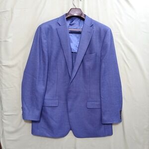 LAUREN Ralph Lauren Men's Blue Suit 44L 100% Wool Business Formal 2-Button NWOT